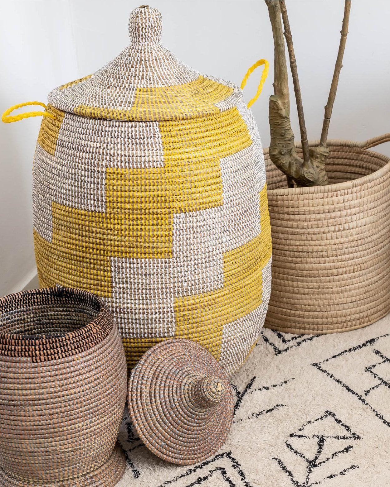 Woven baskets and home decor