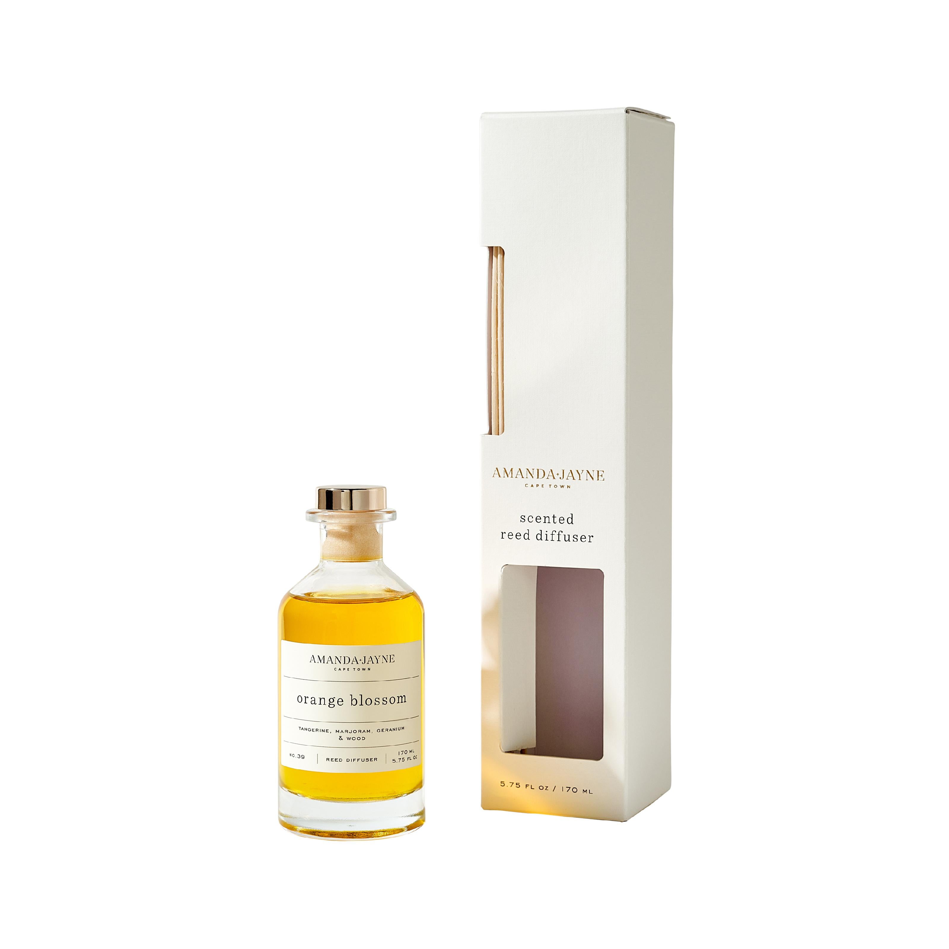 Orange blossom scented reed diffuser by Amanda-Jayne