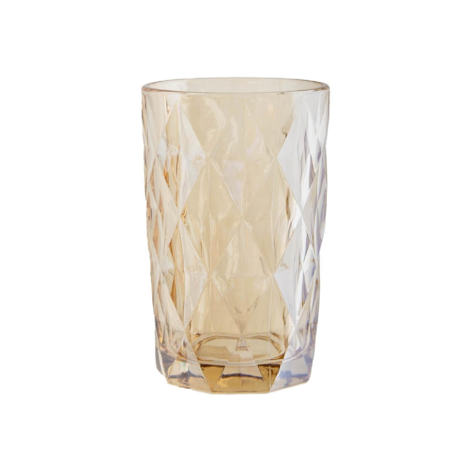 Amber hi-ball glass drinkware