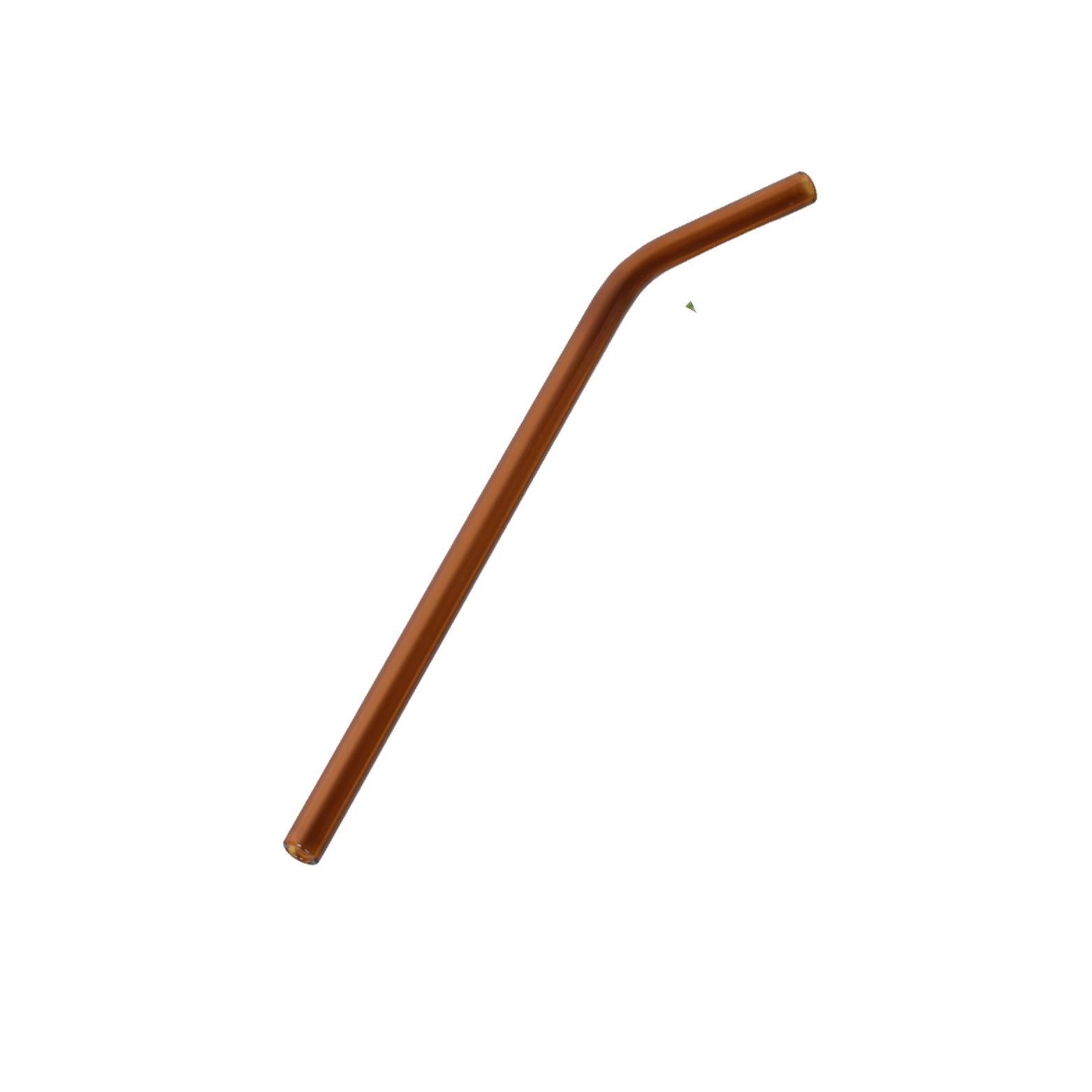 Amber glass straw