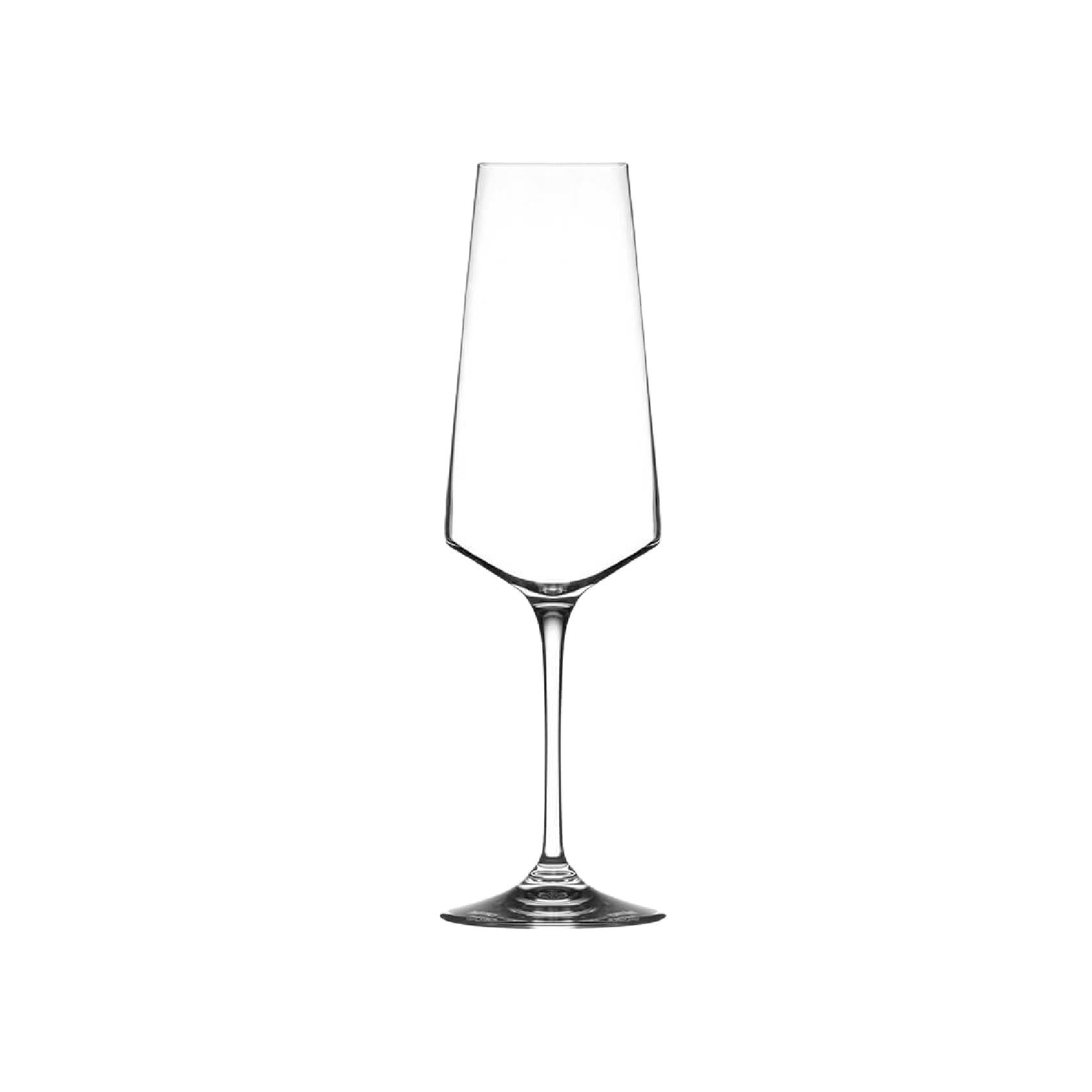 Classic tapered crystal glass champagne flute