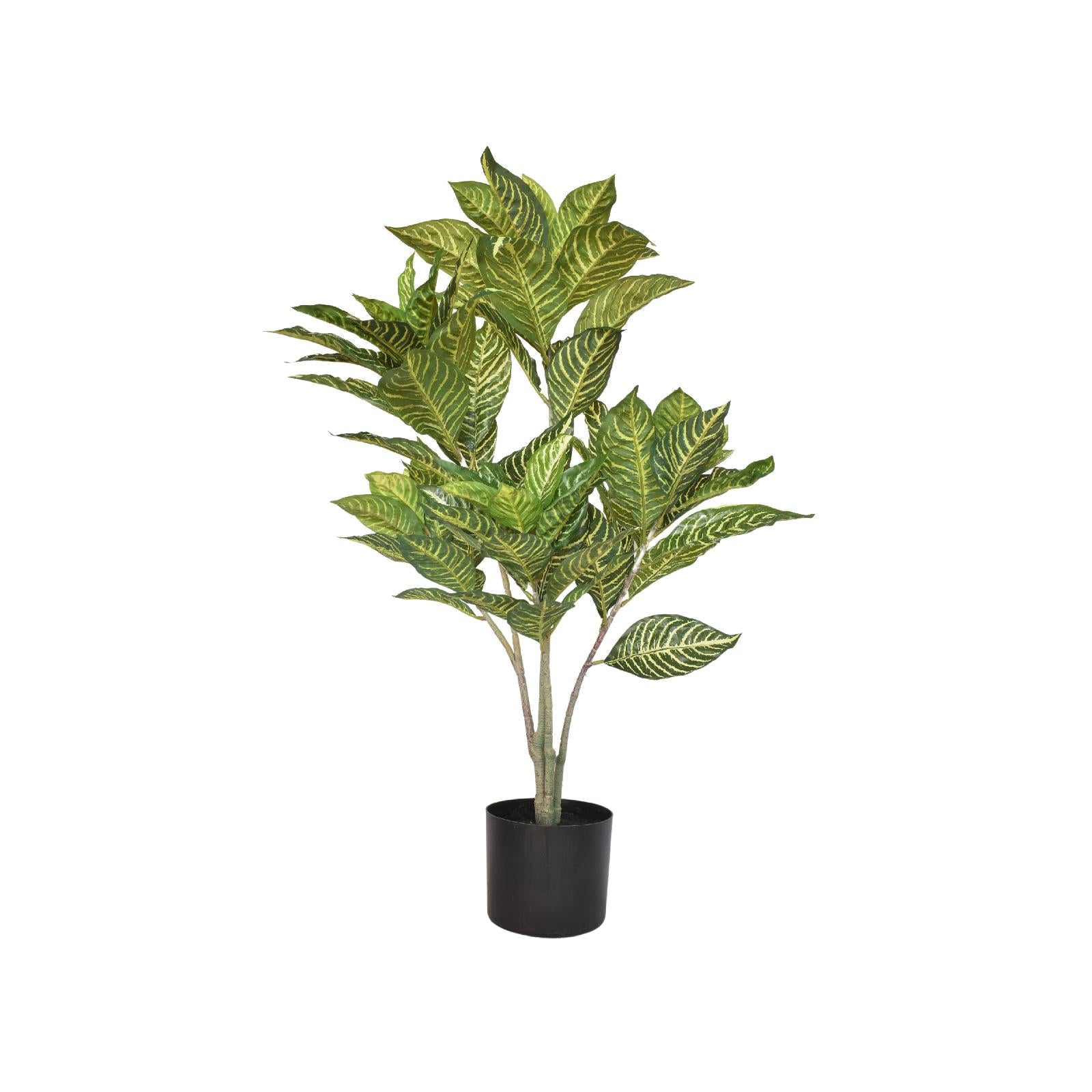 Artificial evergreen croton plant