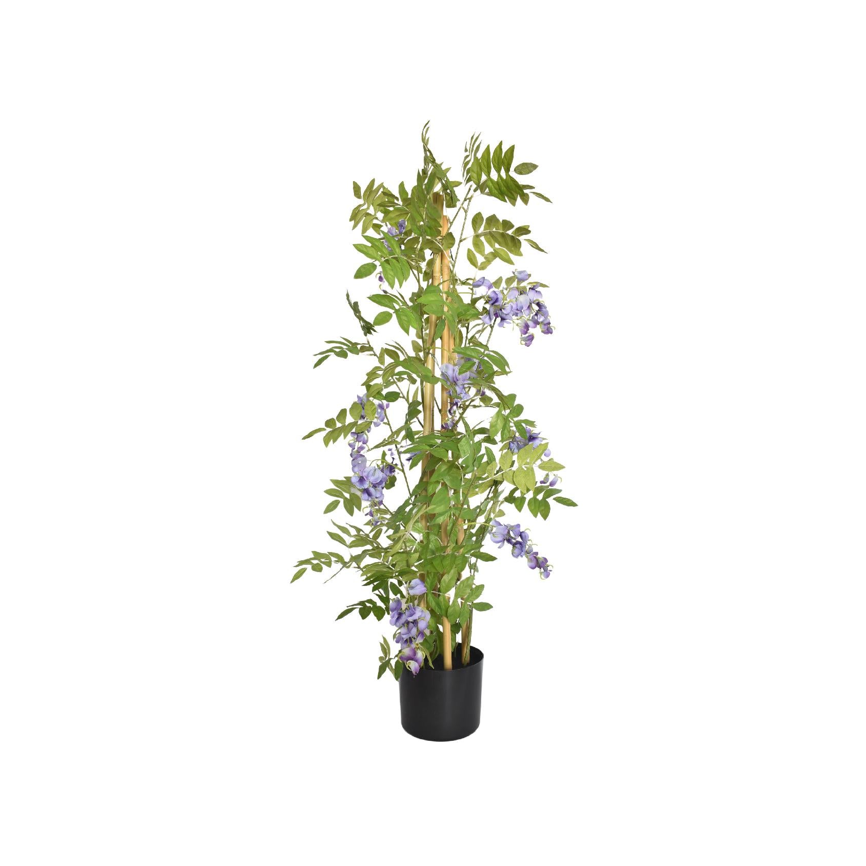 Artificial potted lilac wisteria plant