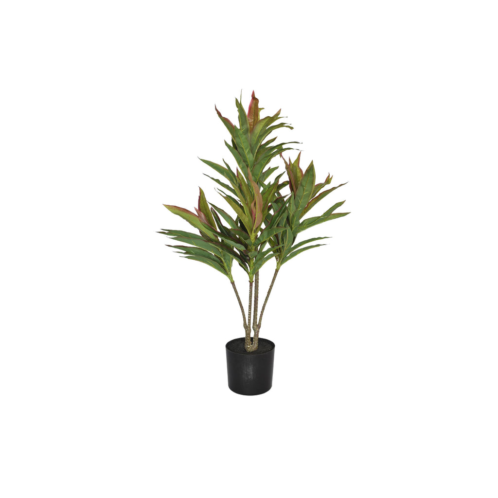 Artificial red-edged dracaena plant