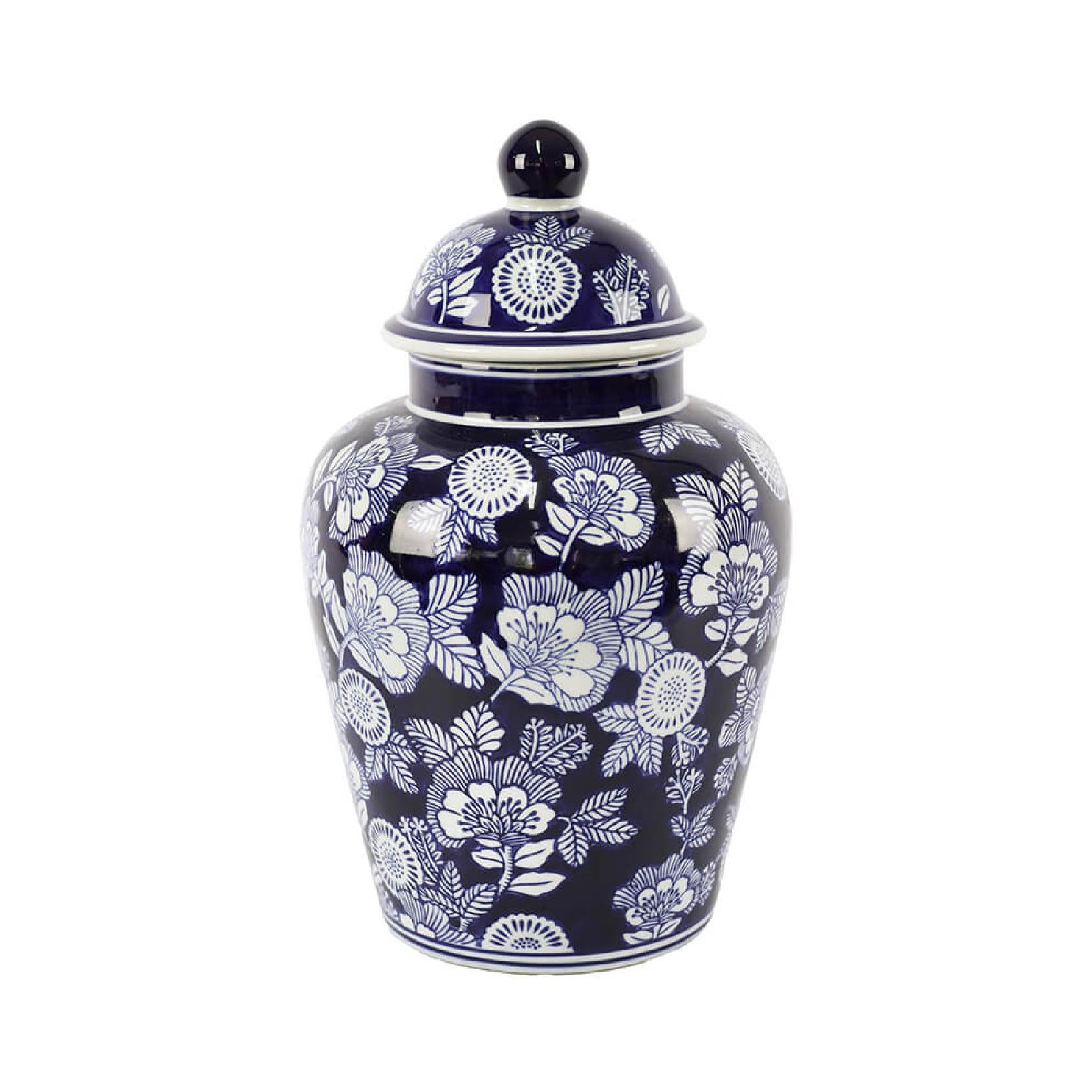 Classic blue and white ginger jar
