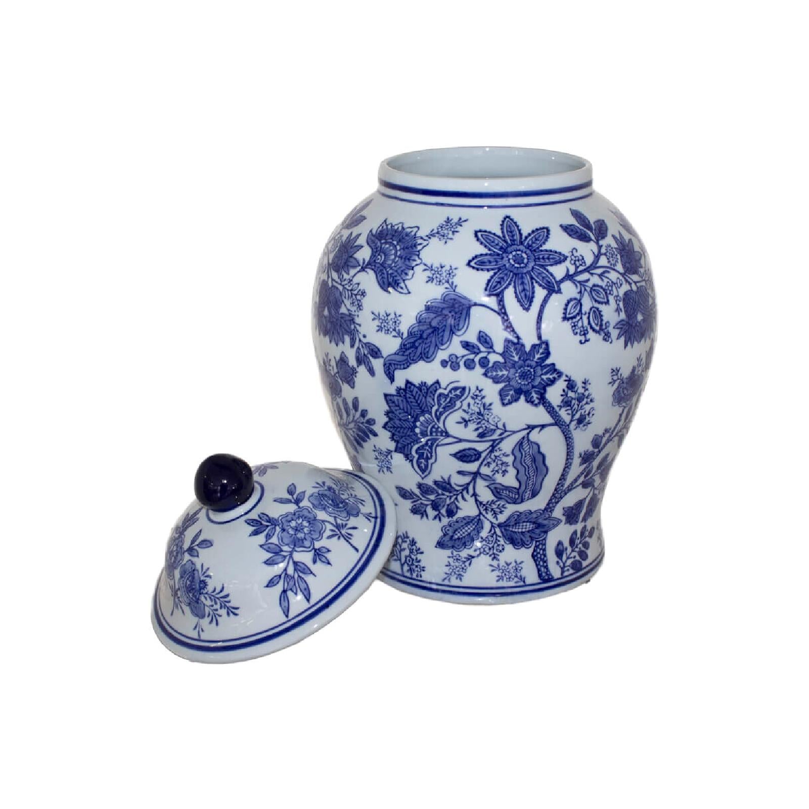 Ceramic ginger jar with lid