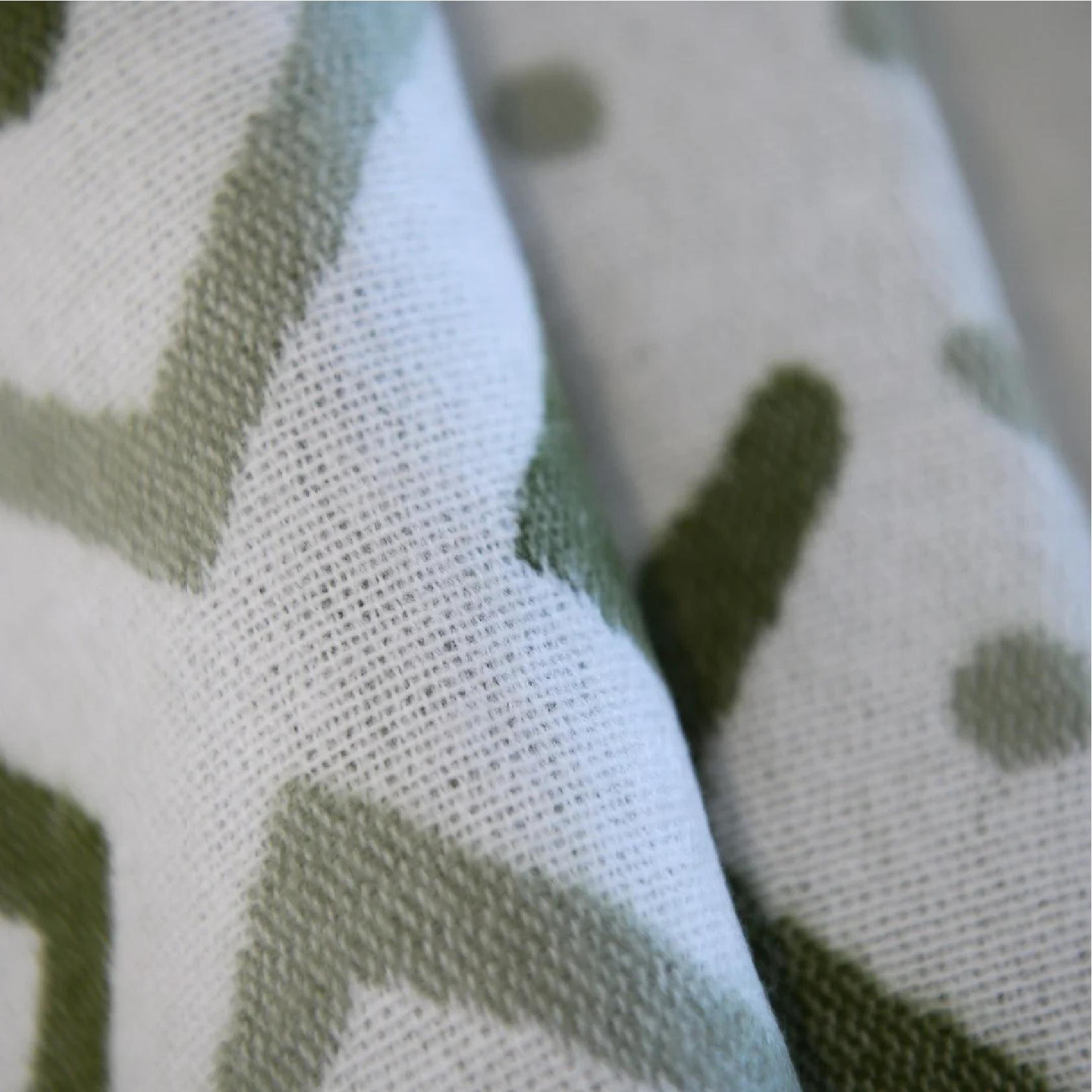 Mali olive and hunter throw