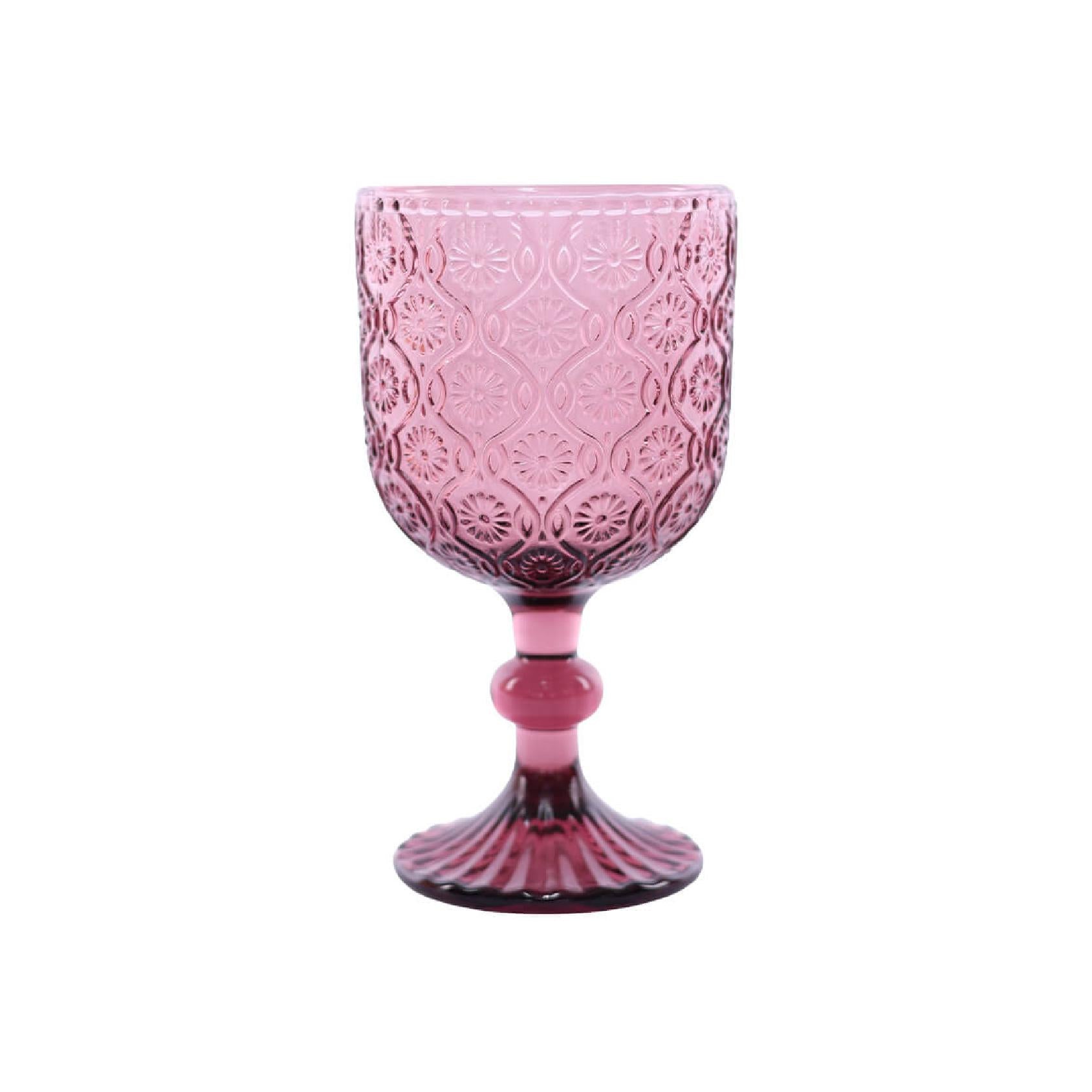 Marrakesh purple wine glass