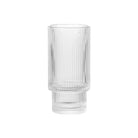 Ribbed glass hi-ball