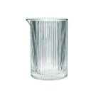 Ribbed glass serving jug