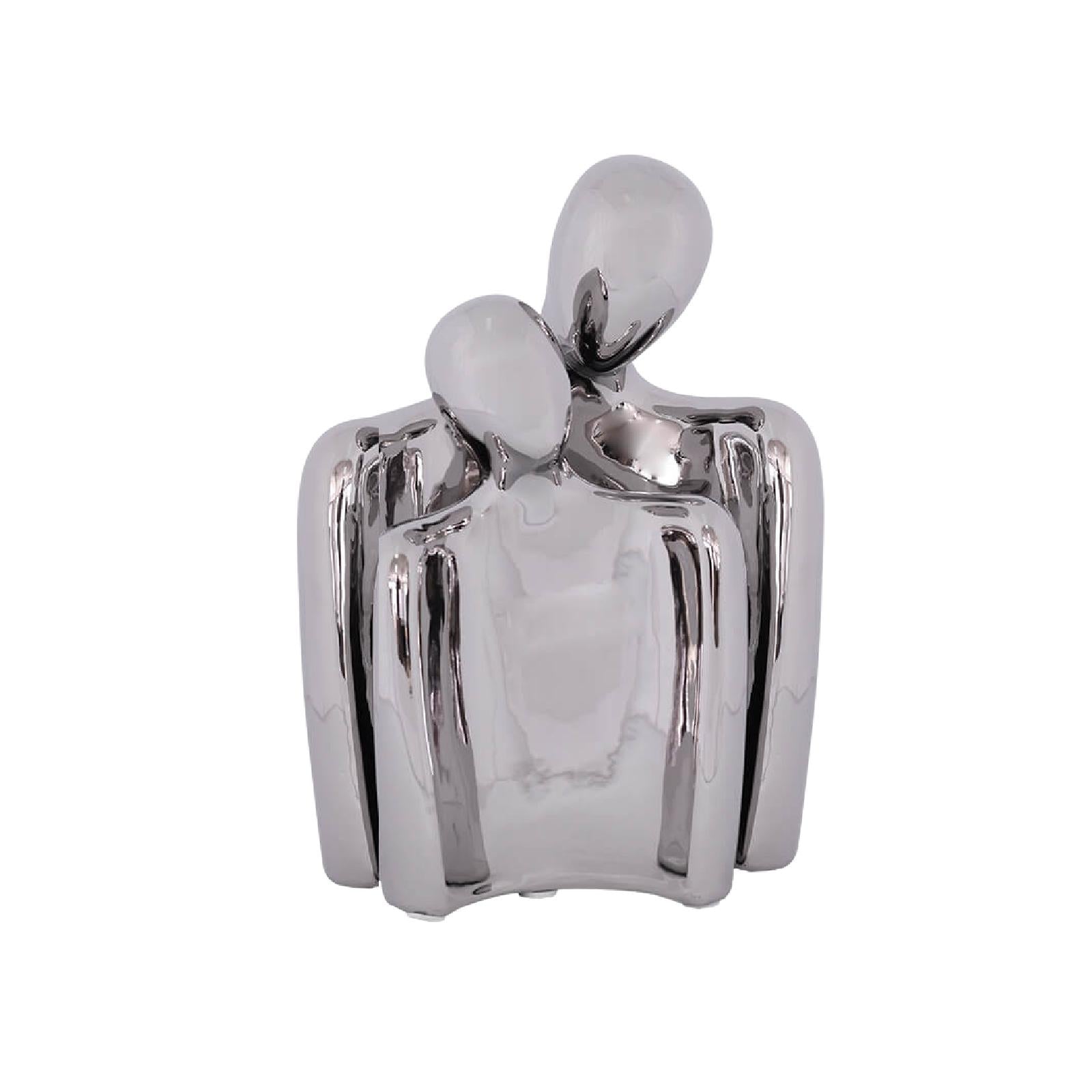 Silver couple decor set