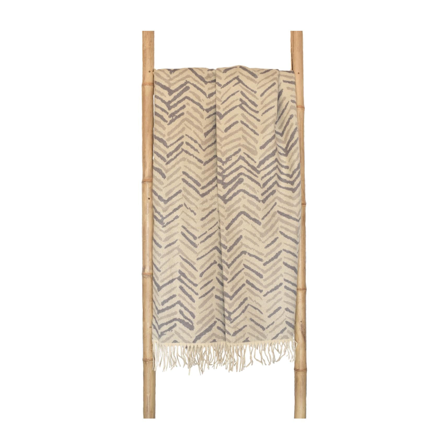 Thula thula iron and cobblestone brushstrokes throw