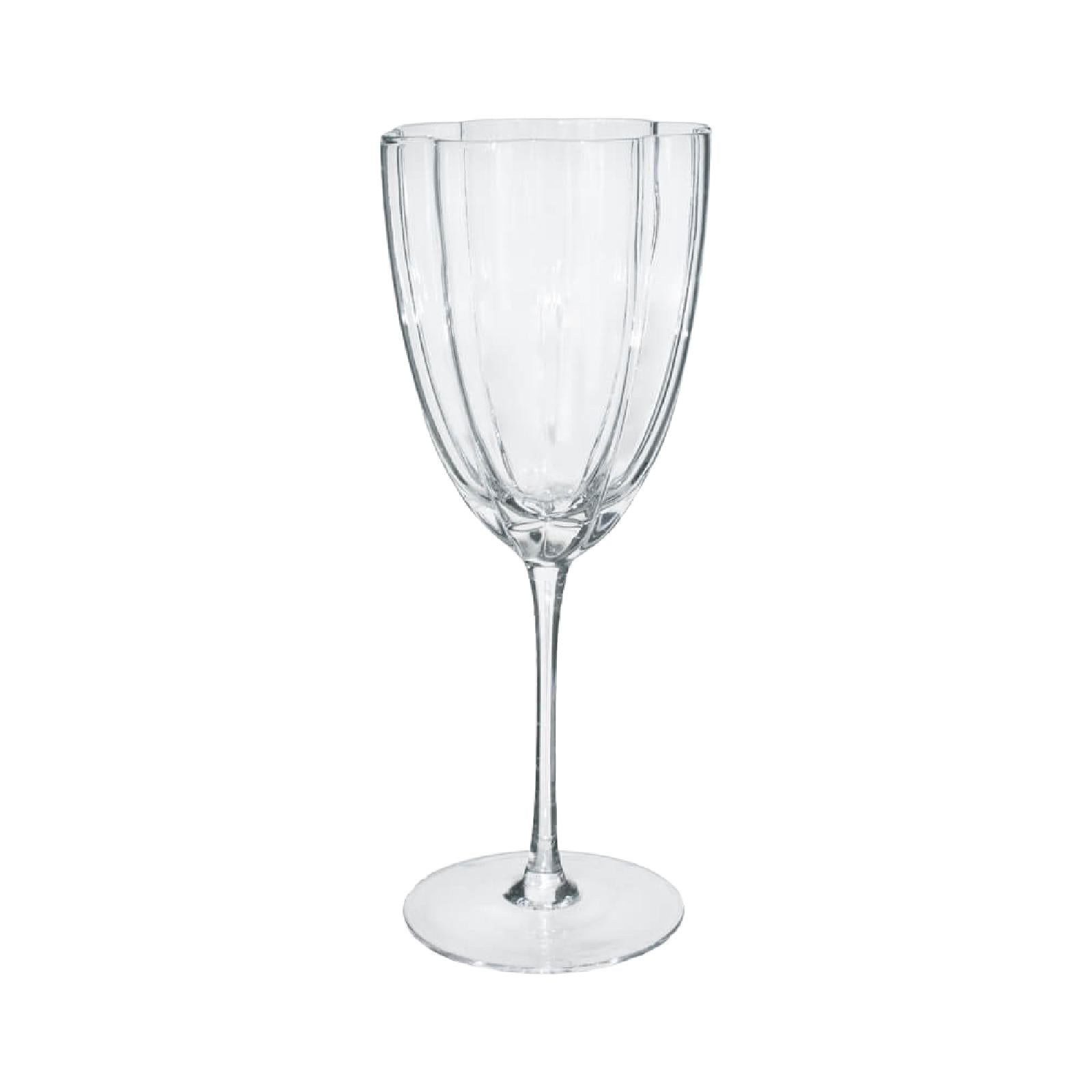 Wave wine glass