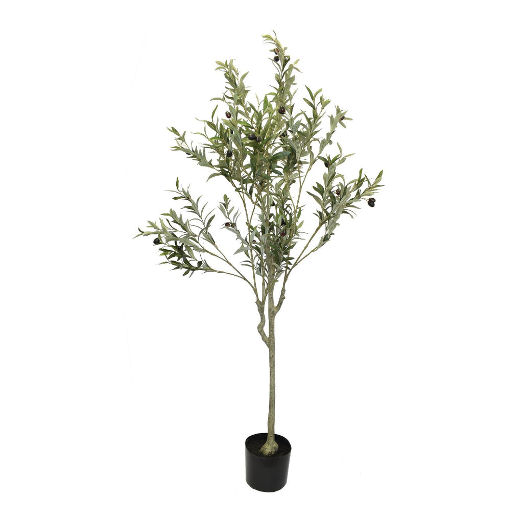 Artificial olive tree with faux olives