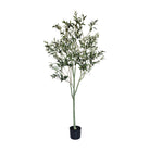 180cm tall artificial olive tree with faux olives & realistic green leaves