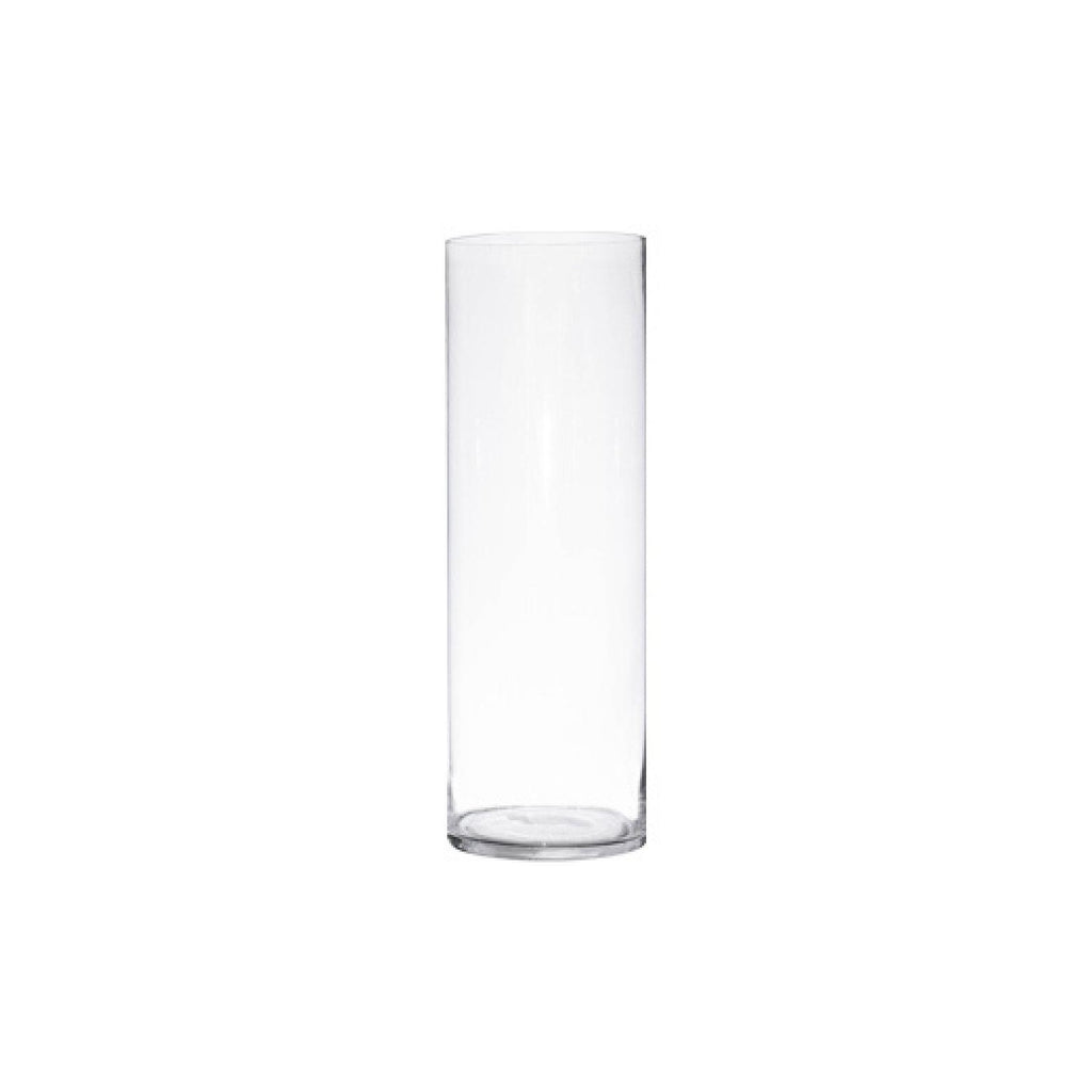 Clear glass 30cm cylinder vase