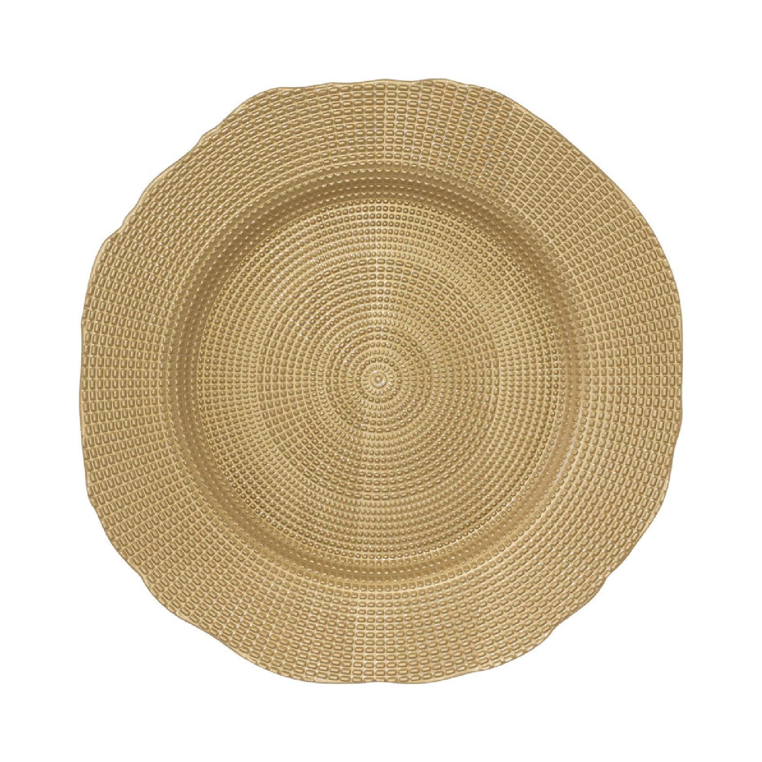 Decorative gold textured pvc underplate