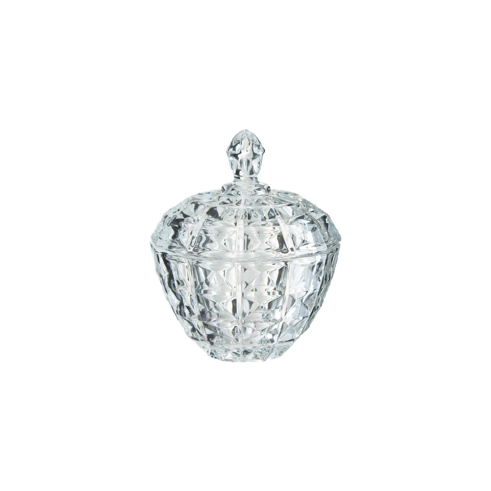 Decorative mini glass trinket box
