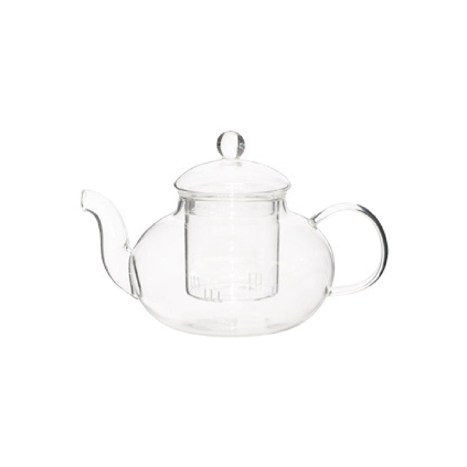Glass teapot with removable infuser