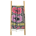 Ndebele cerise throw