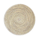 White woven decorative wall basket