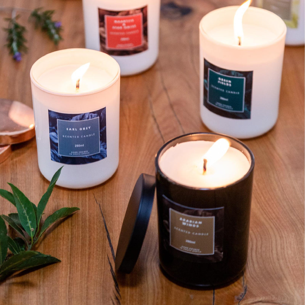 Luxury range of scented candles