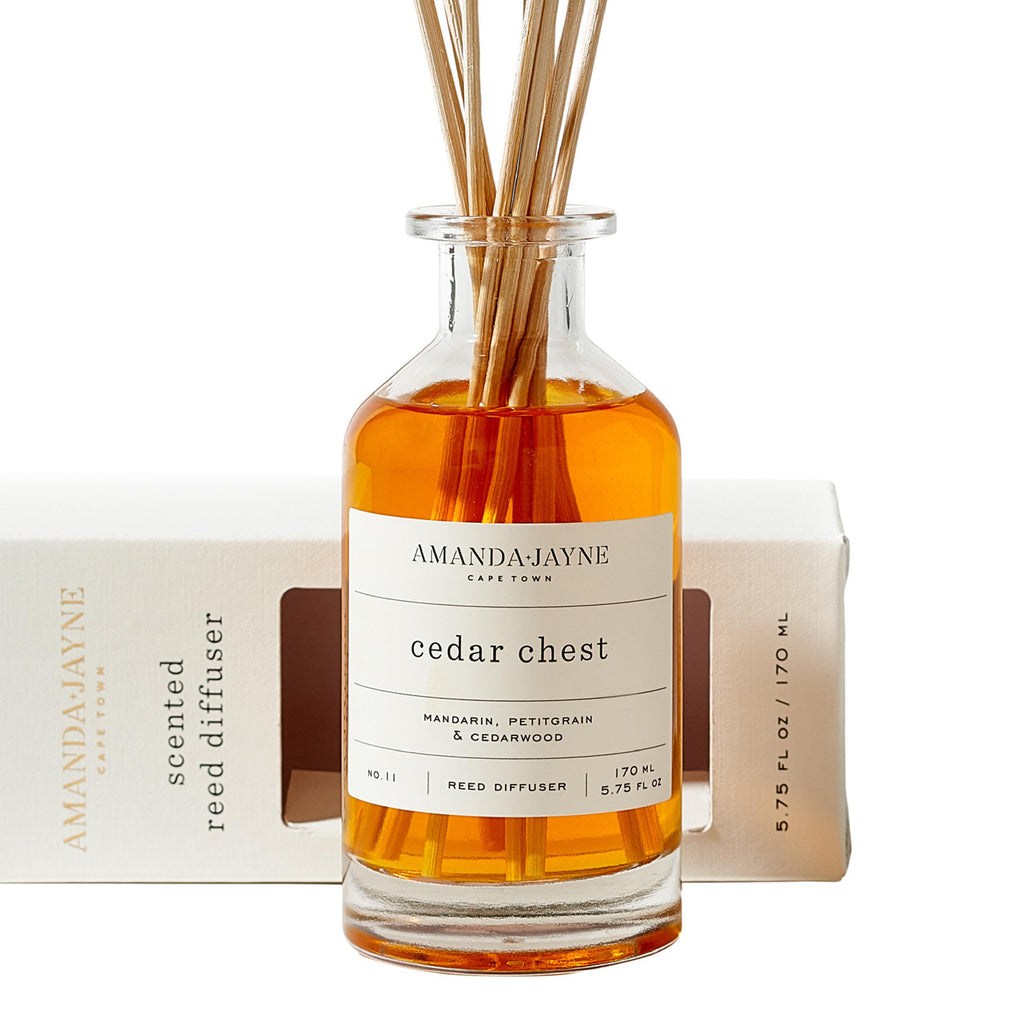 Cedar chest scented reed diffuser by Amanda-Jayne