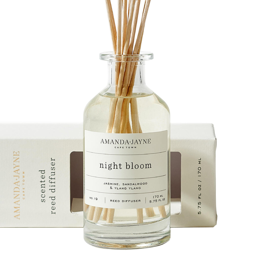 Night bloom scented reed diffuser by Amanda-Jayne