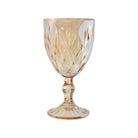 Amber elegant wine glass