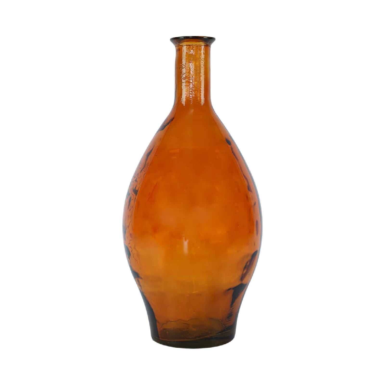 Amber tapered vase