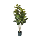 Artificial multi-stemmed fiddle leaf tree