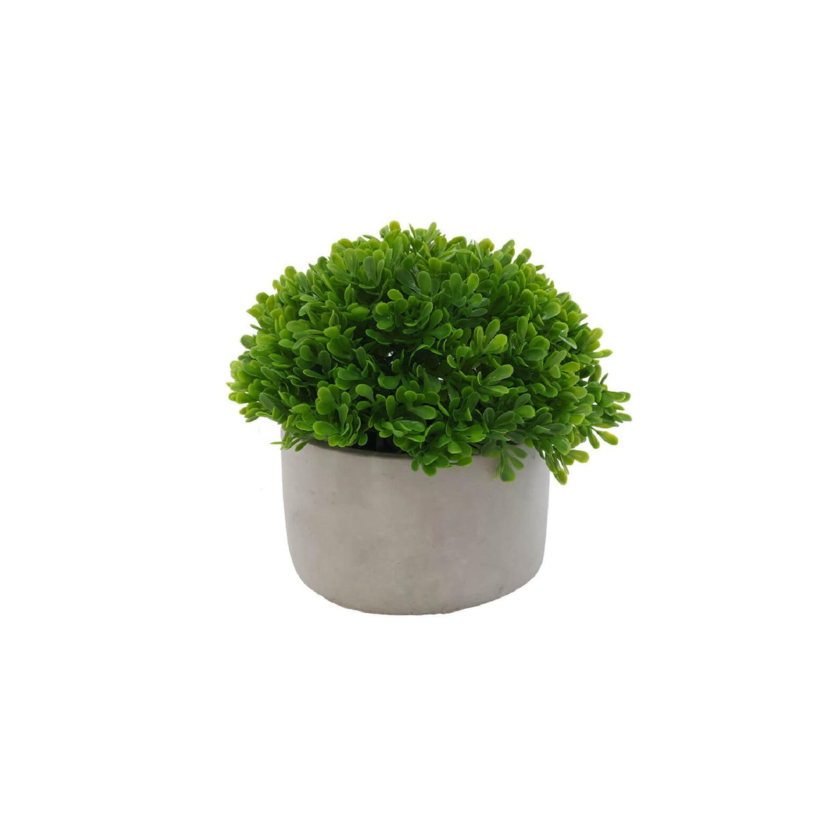 Artificial pearl grass in cement pot
