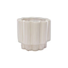 Beige ceramic wave pot