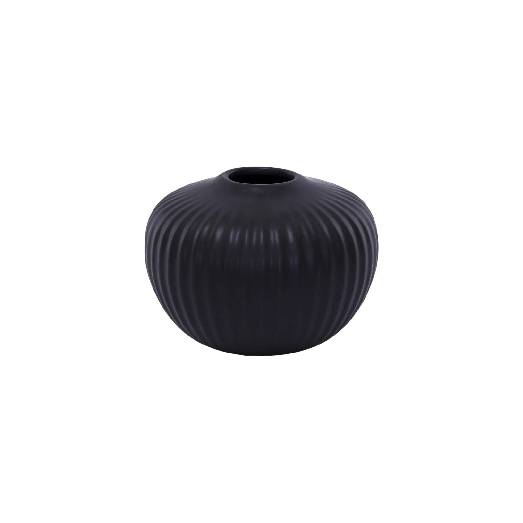Mini black ceramic vase
