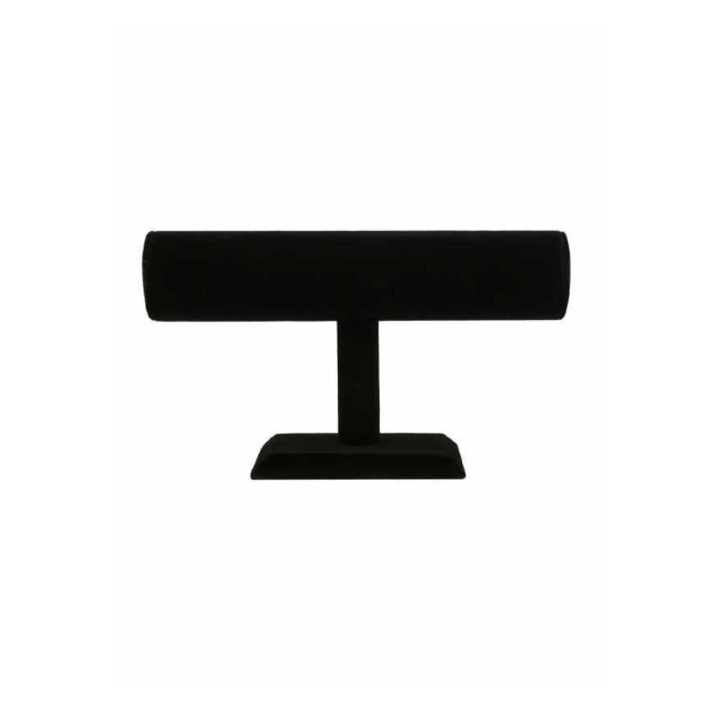 Black velvet bracelet display bar