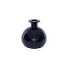 Blue mini glass bottle bud vase