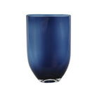 Translucent blue glass vase