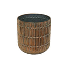 Bronze embossed planter