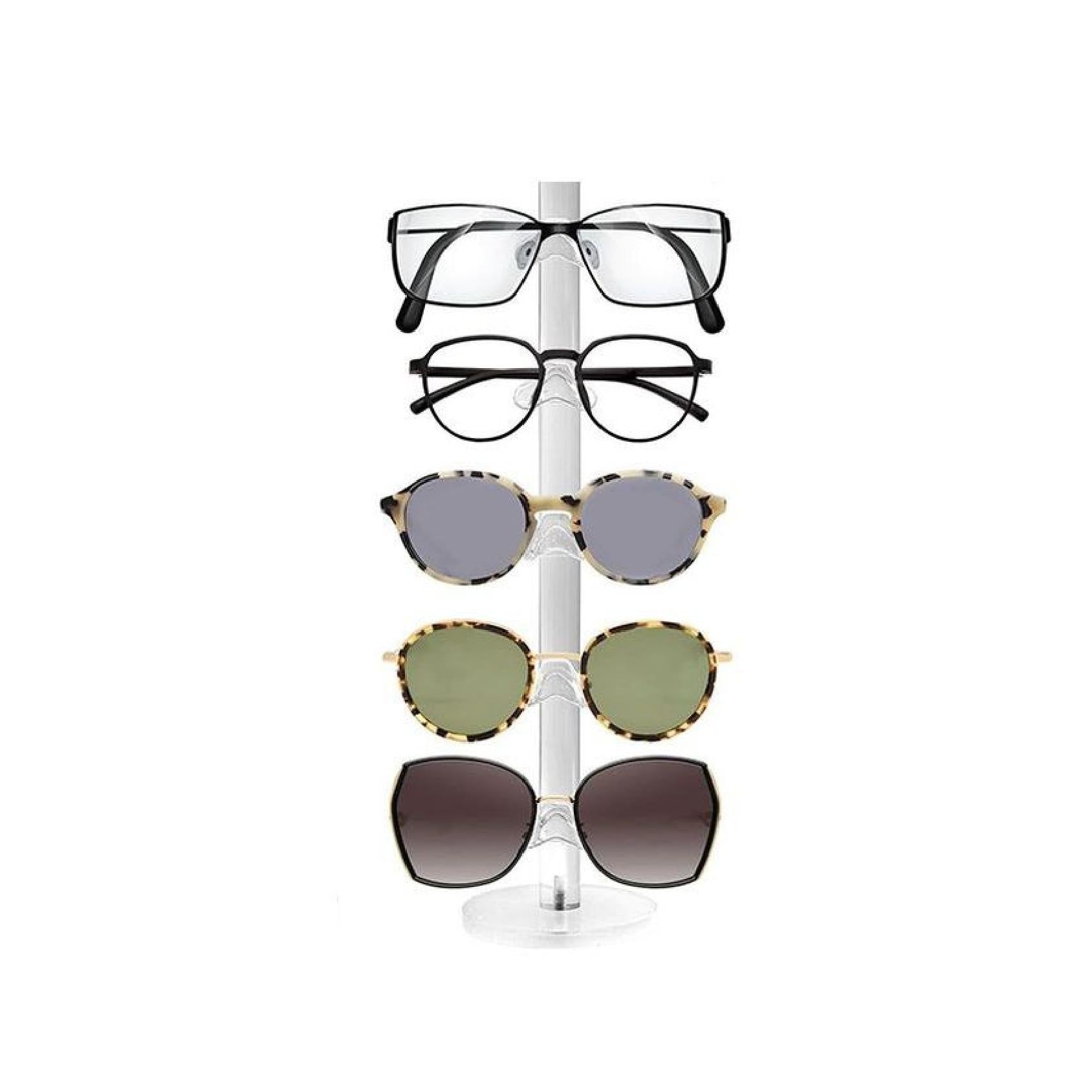 Clear acrylic glasses display