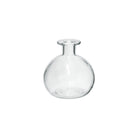 Clear mini glass bottle bud vase
