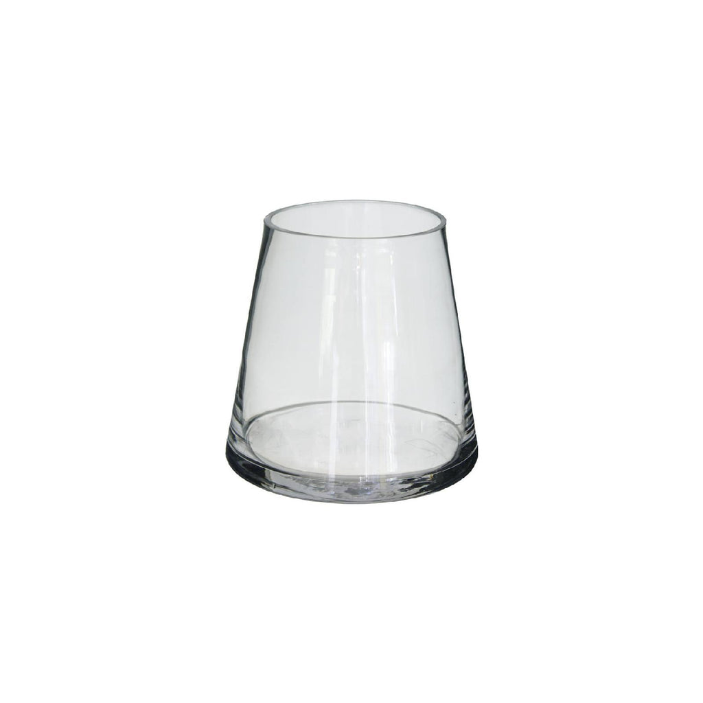 Clear glass bud vase