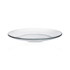 Clear glass dining plate