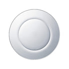 Clear glass dining plate