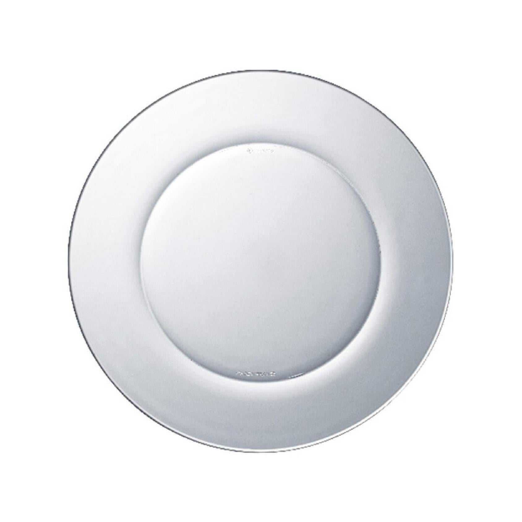 Clear glass dining plate