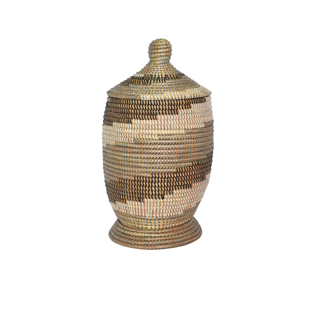 Decorative basket with lid