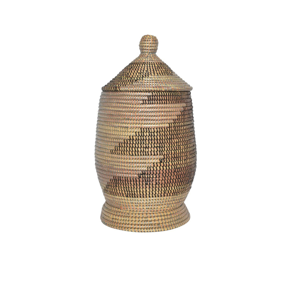Decorative basket with lid