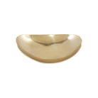 Metallic gold bowl with freeform shape