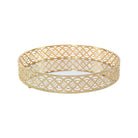 Decorative round gold mirror