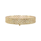 Decorative round gold mirror
