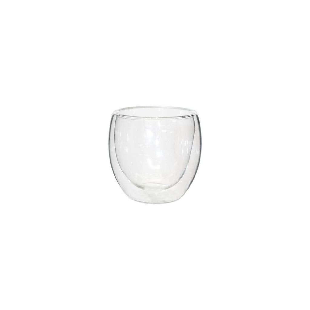 Double walled espresso glass